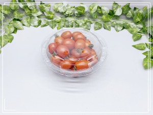 과일포장용기 K-507원형 300개  딸기 500g 일회용 PET 투명팩 KMD